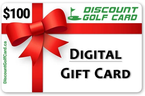 $100 Discount Golf Card Digital Gift Card