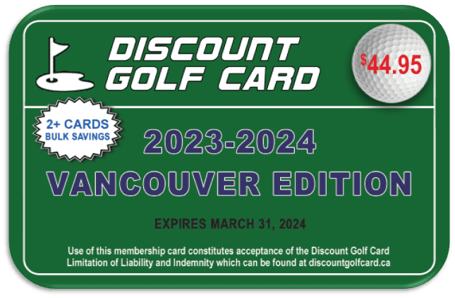2023 Vancouver Discount Golf Card (BULK)