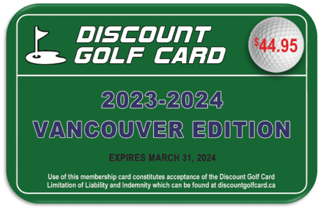 2023 Vancouver Discount Golf Card (Single)