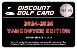 2024 Vancouver Discount Golf Card (Single)