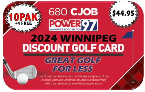 2024 Winnipeg Discount Golf Card (Top Ten)