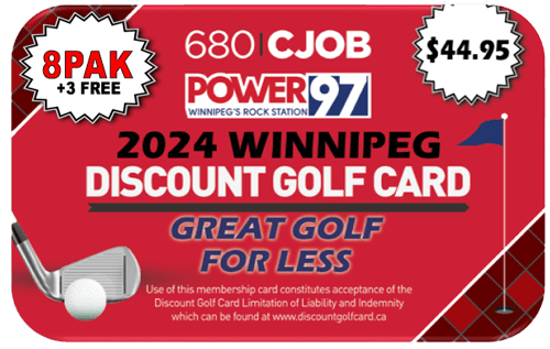 2024 Winnipeg Discount Golf Card (Eight is Great)