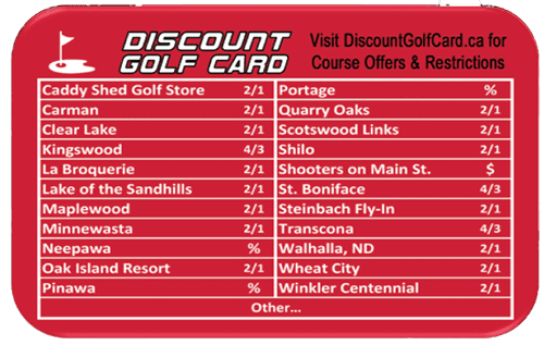 2024 Winnipeg Discount Golf Card (Super Single)